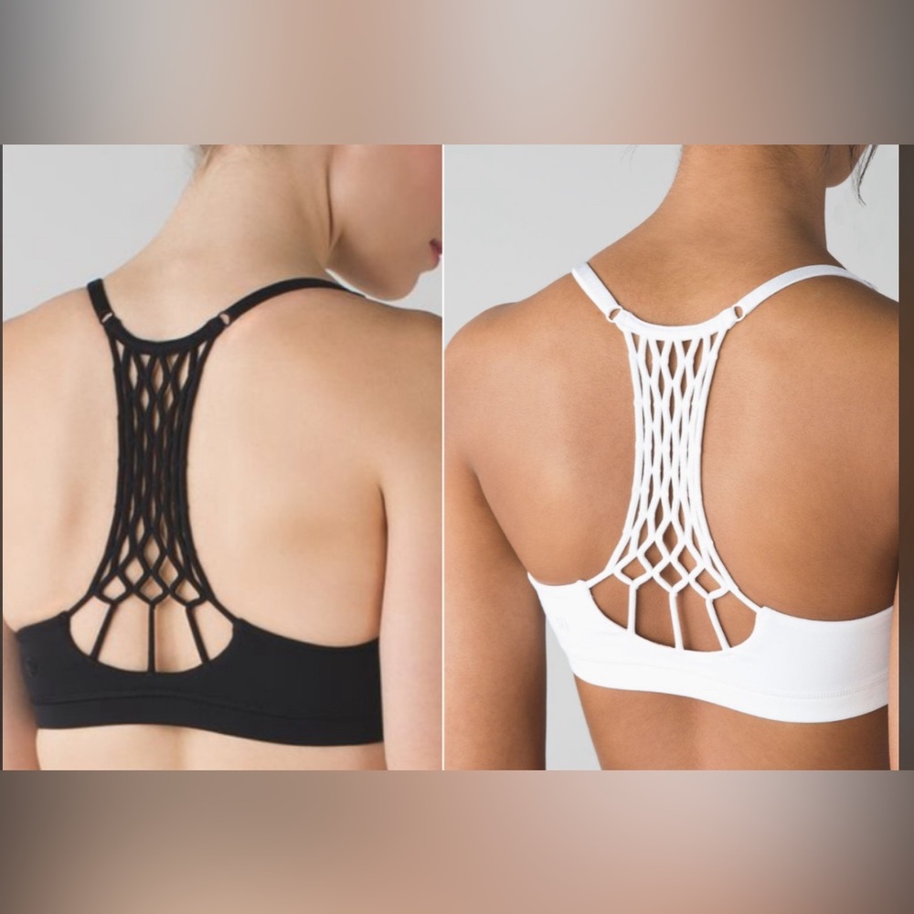 TWO Lululemon adjustable size 6 Black and White Set EUC